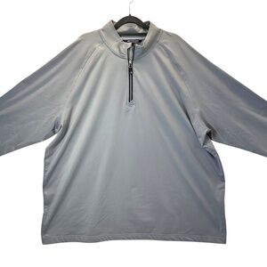 Cutter & Buck Quarter Zip Long Sleeve Pullover Golf Shirt Size XXL Gray